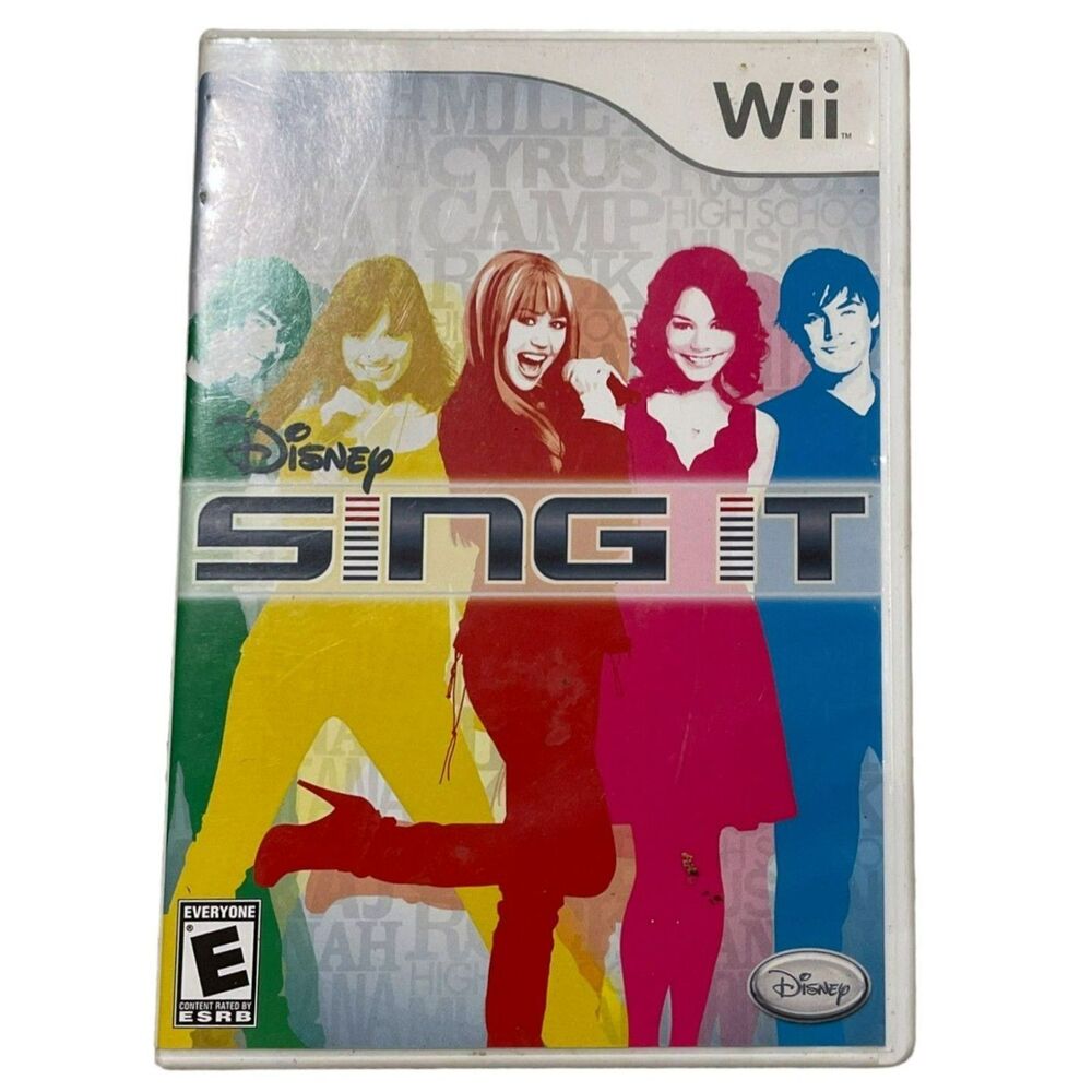 Disney Sing It (Nintendo Wii, 2008) TESTED CASE & DISC ONLY Video Game